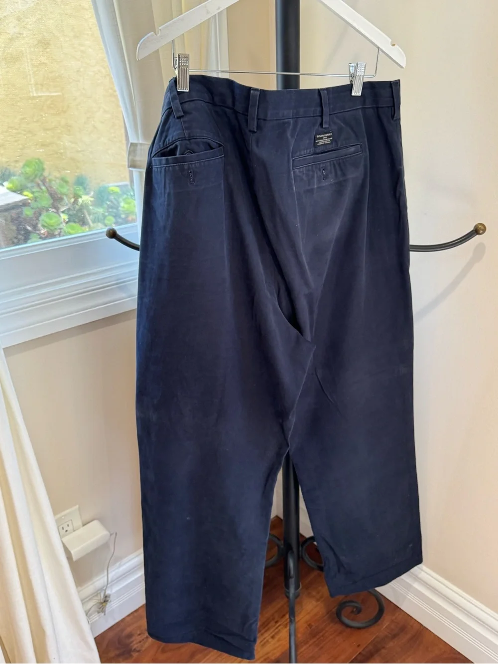 Banana Republic Men Classic Navy Chino Pants Emerson Size 40